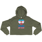 Trans And Proud Crop Hoodie